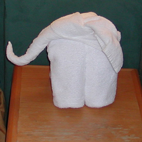 Как сделать слона из полотенец