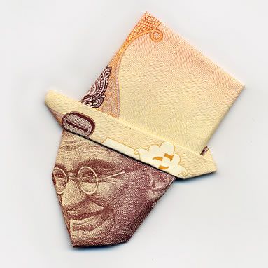 Оригами из денег :)