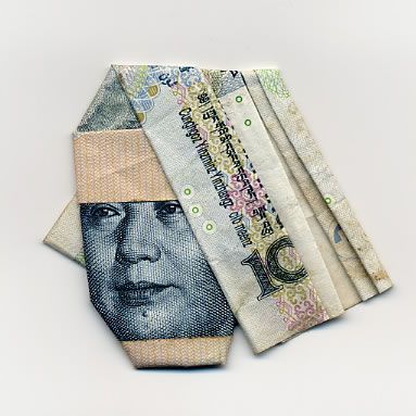 Оригами из денег :)